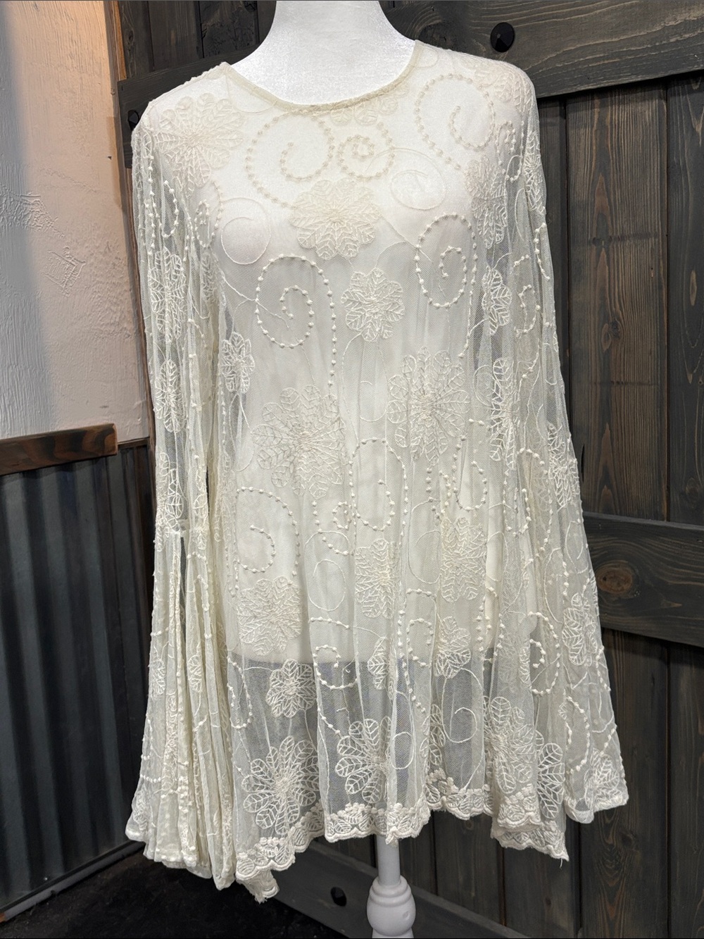 Lovestitch Embroidered Lace Top